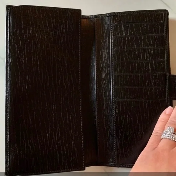 Gucci Black Wallet with Bamboo Accent - Picture 5 of 5